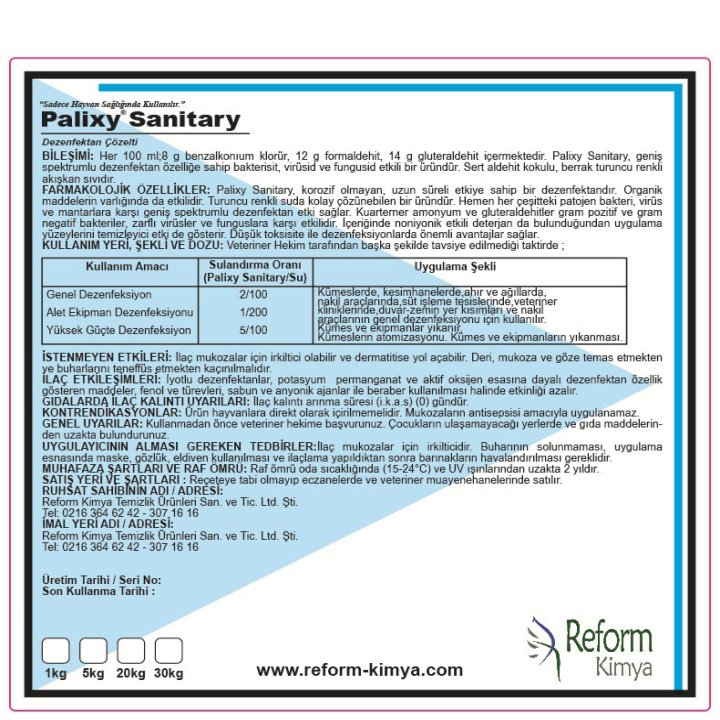 Glutaraldehyde, Formaldehyde & QAC-Based Disinfectant