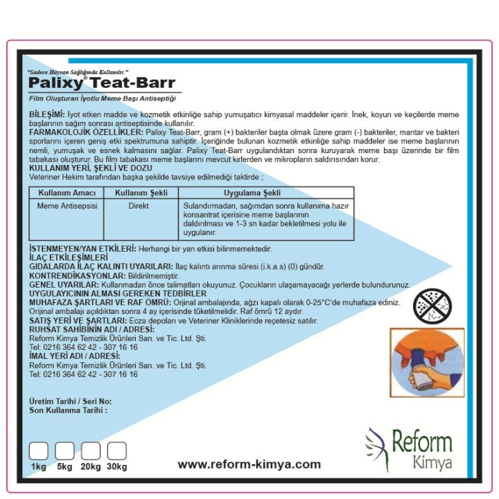 Iodine-Based, Film-Forming Teat Antiseptic